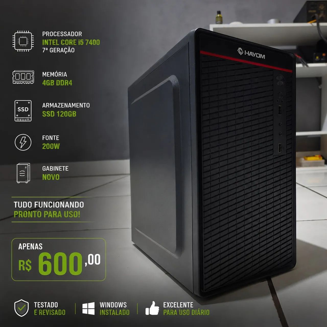 Computador Intel i5 7°