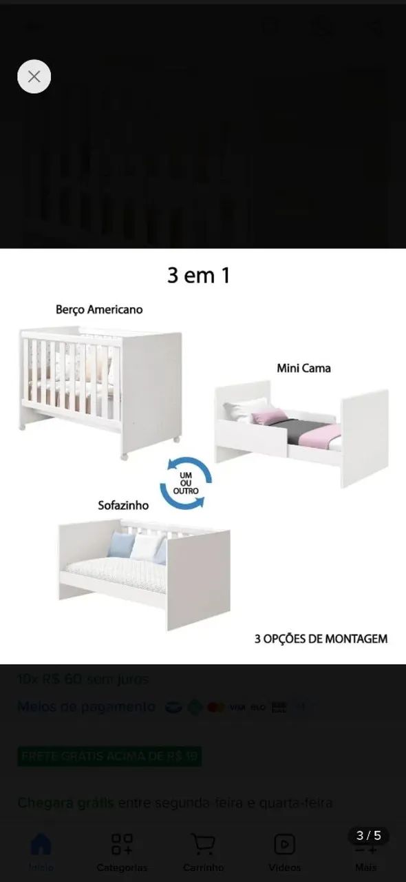 Berço americano  - Foto 3