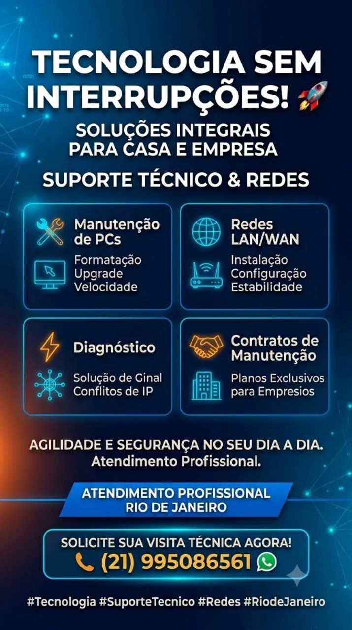 Internet caindo? PC travando no meio do Home Office? ?