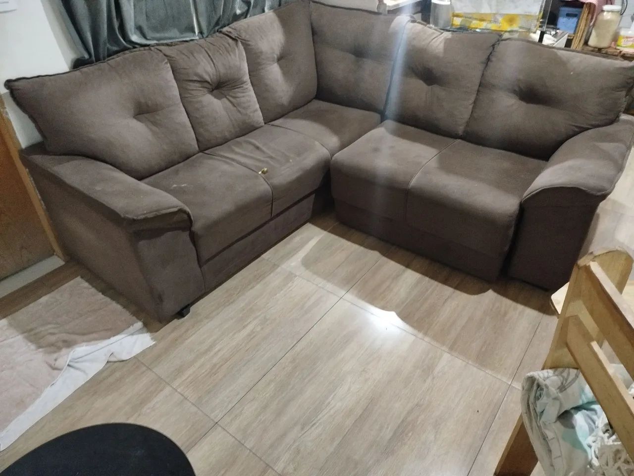 VENDO sofá de 5 lugares usado - Foto 4
