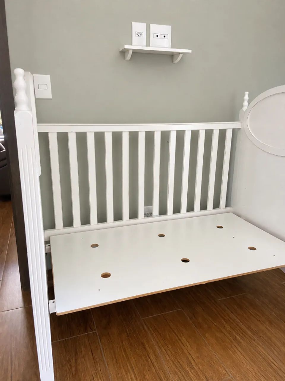 Berço e Cama babá Provençal em madeira maciça - Foto 2