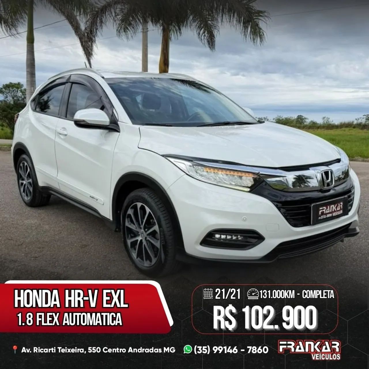 Honda Hr-V EXL 1.8 FLEXONE 16V 5P AUT. 2021
