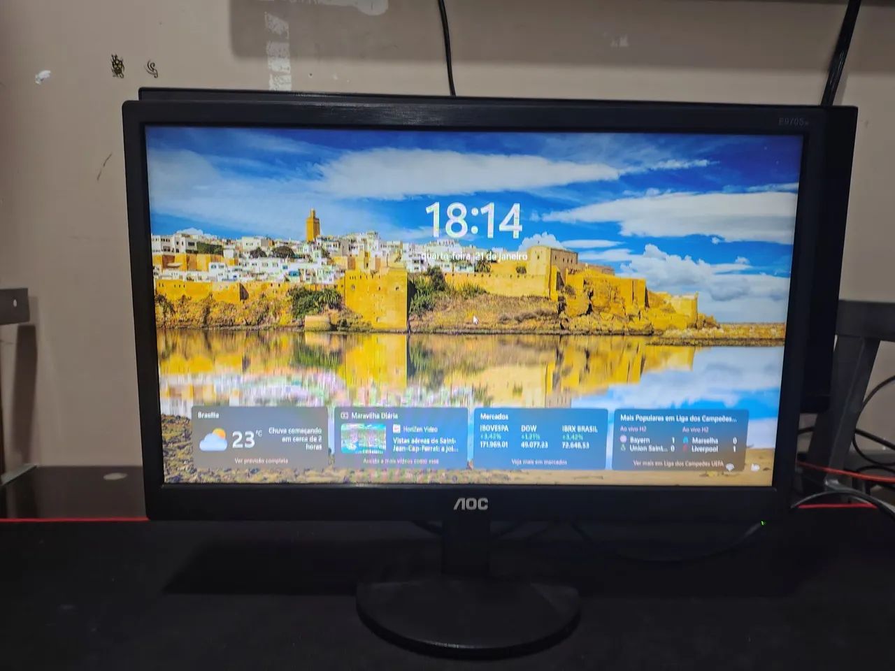 Monitor AOC LED 21.5" polegadas Full HD Widescreen 5ms  - Foto 2