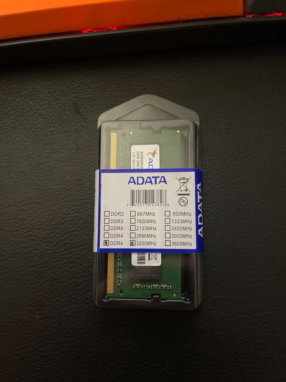 ADATA DDR4 Notebook Memory 4GB 3200MHz468282888474470401