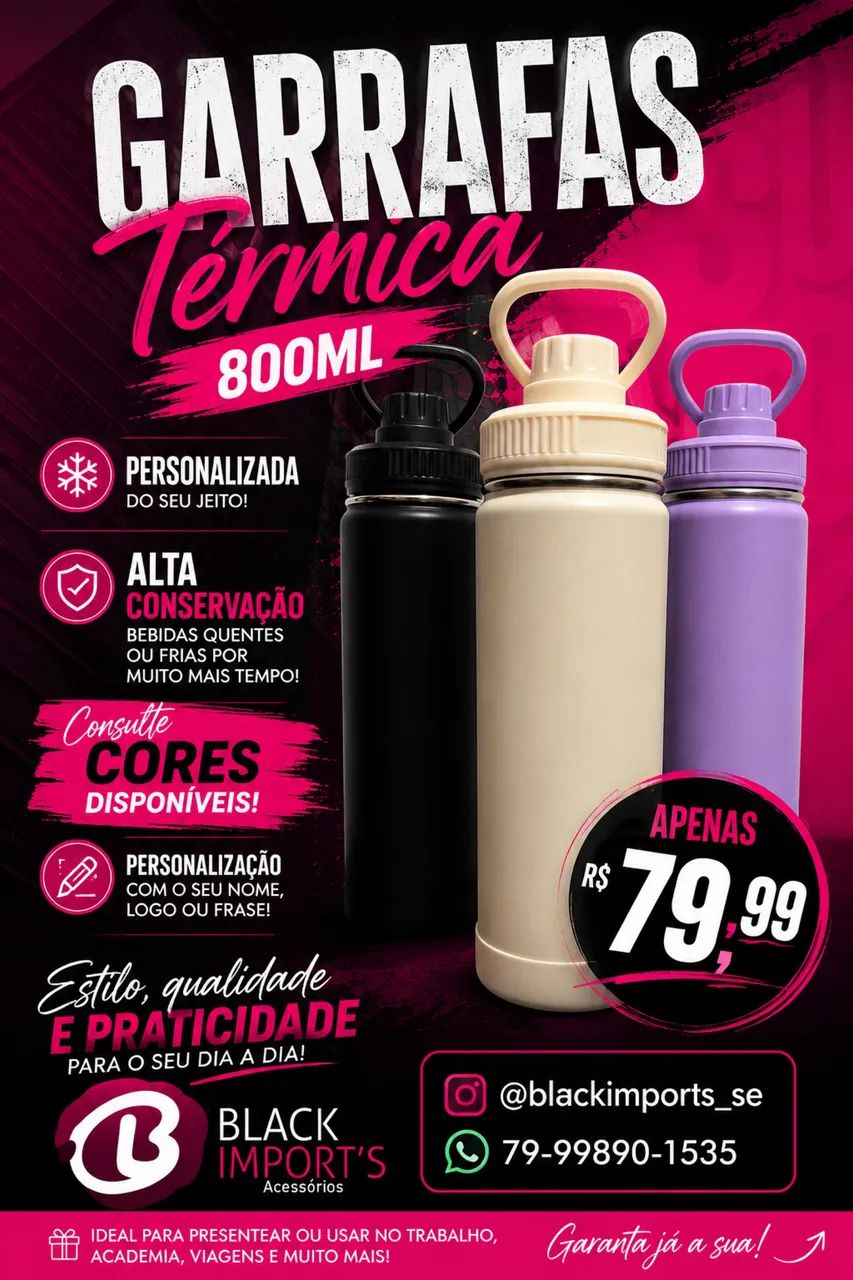 Garrafa de água termica  - Foto 2