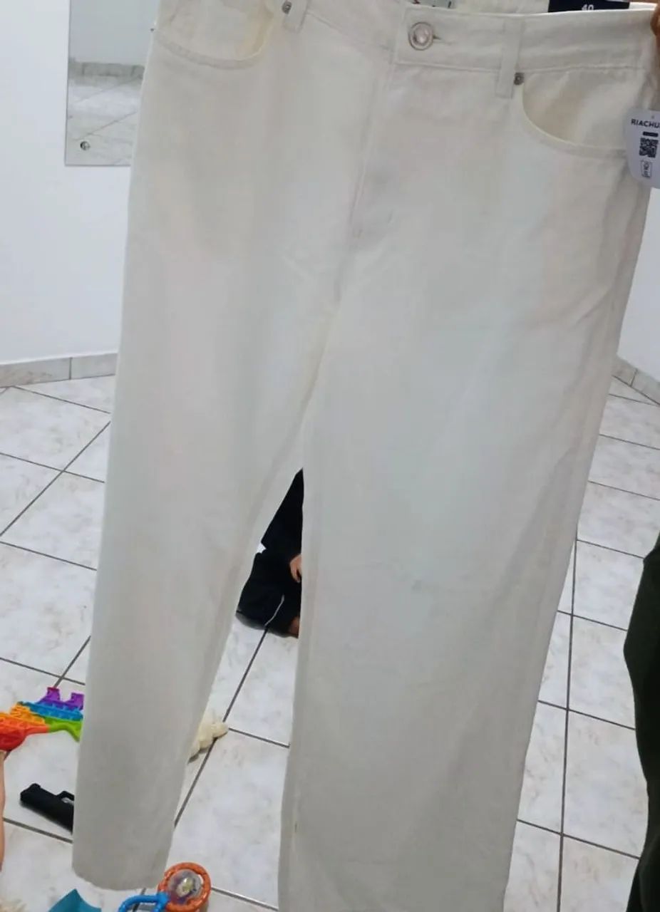 Calça jeans branca novo 