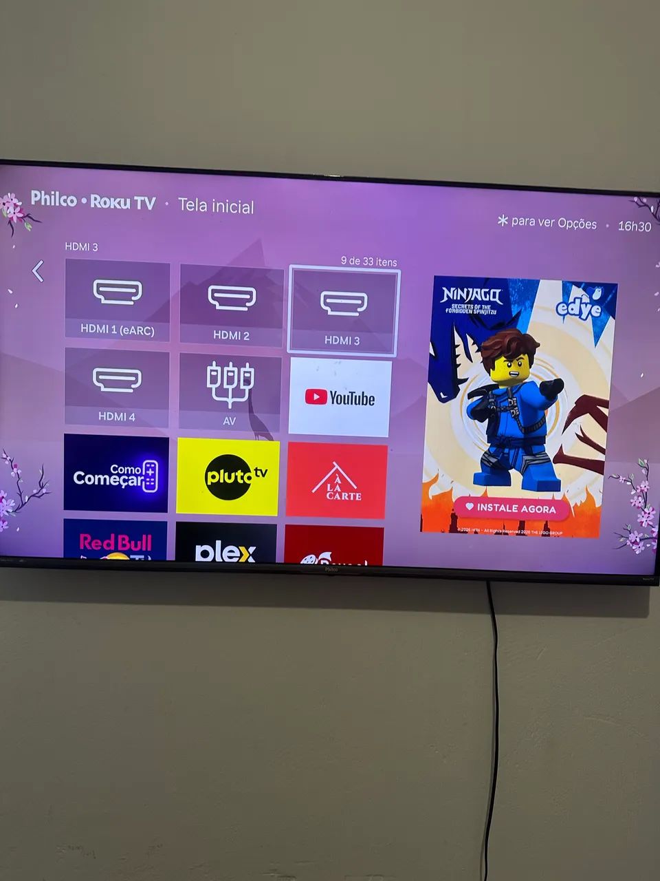 Tv smartv 50 4 k Philco Roku  leia bem - Foto 3