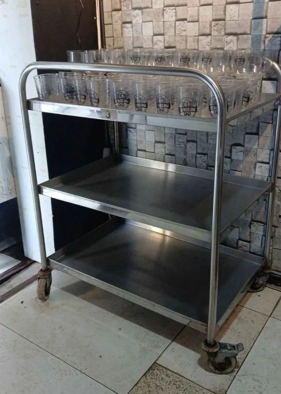 Carrinho inox