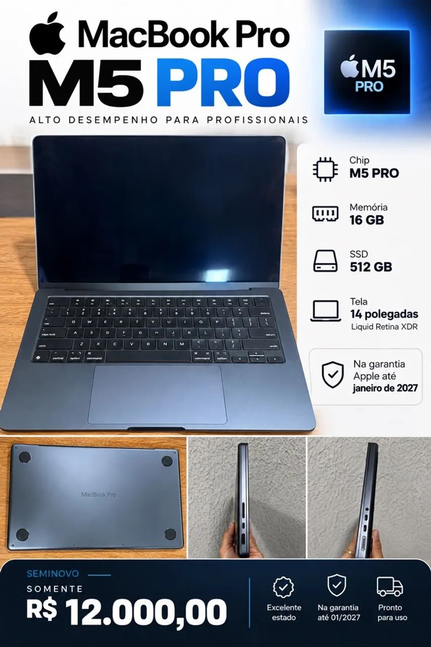 MacBook Pro M5 16/512Gb - Notebooks - Setor Habitacional Taquari