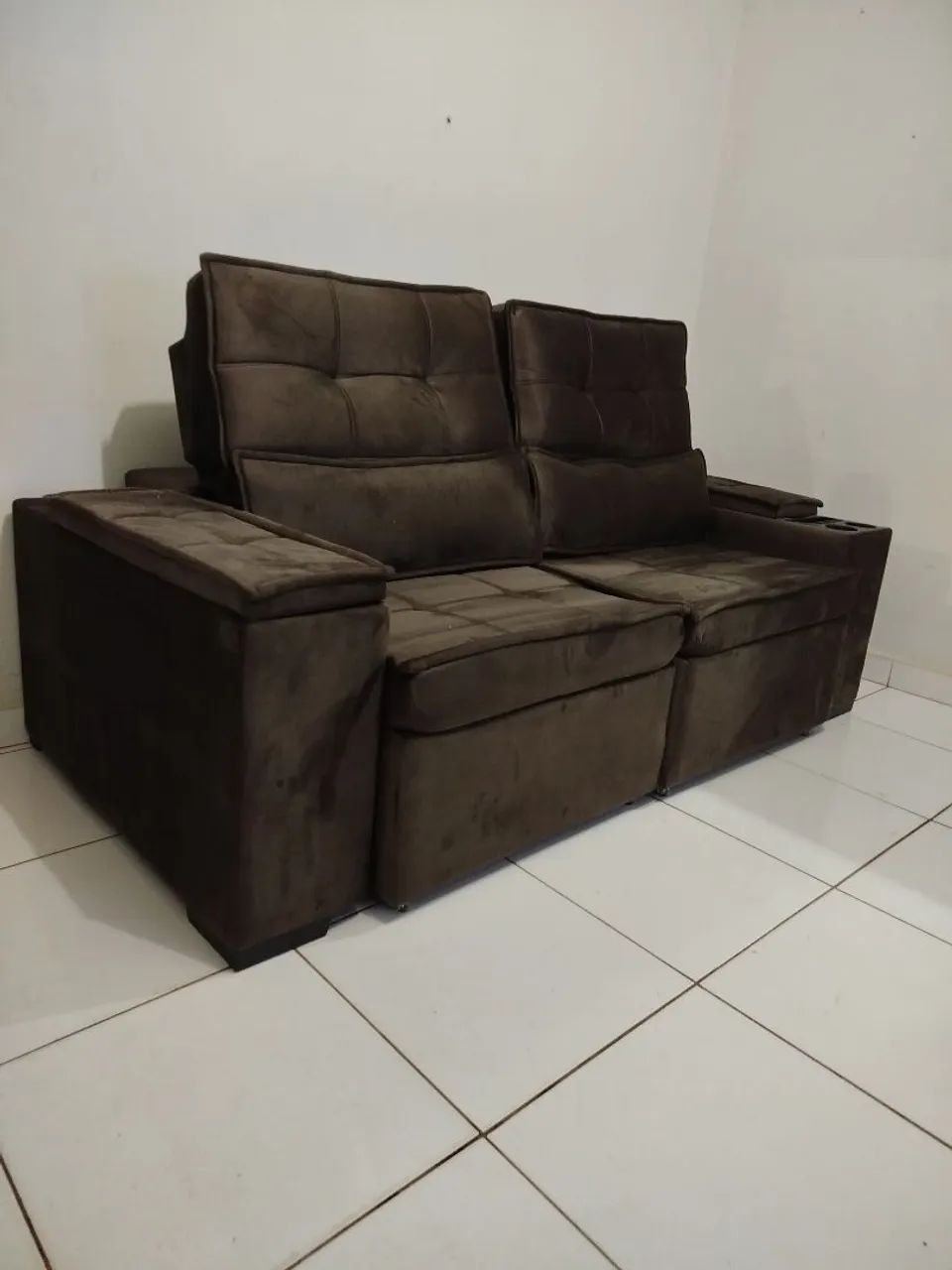 Sofá Novo 2 M Retrátil e Reclinável Entrega Grátis  - Foto 3