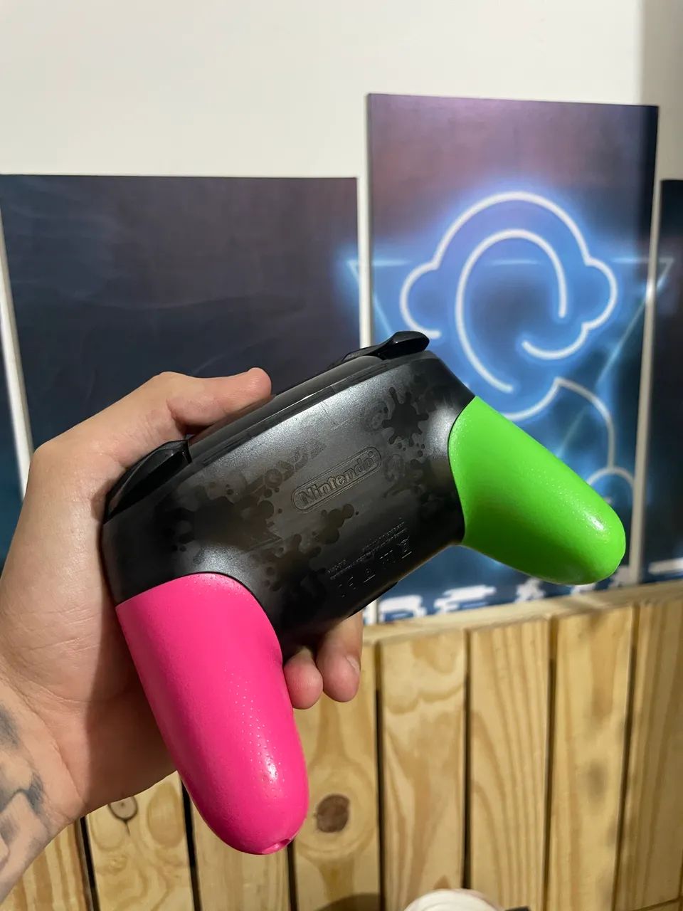 Nintendo Switch Pro Controller Splatoon 2 Original - Foto 3