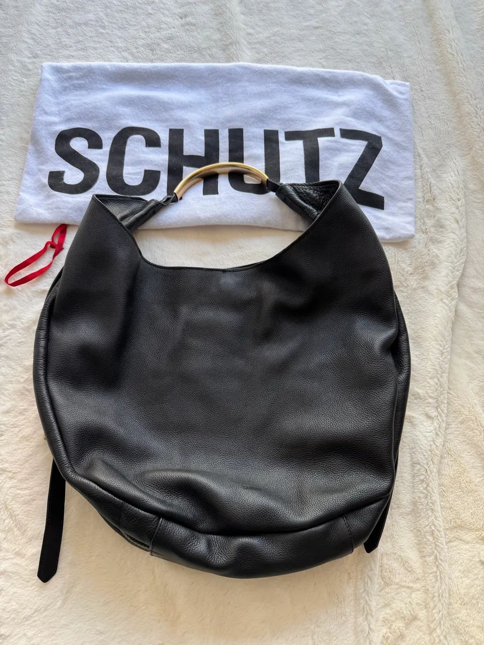 Bolsa Schutz de couro grande