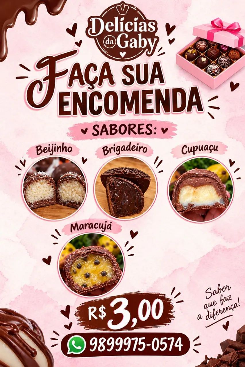 Bombom caseiro 