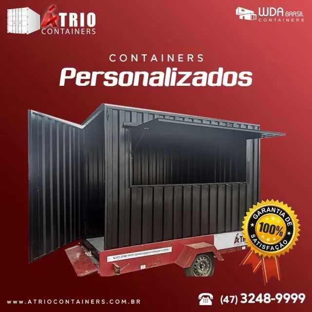 Container Loja desmontável e 100% AÇO GALVANIZADO - Foto 2