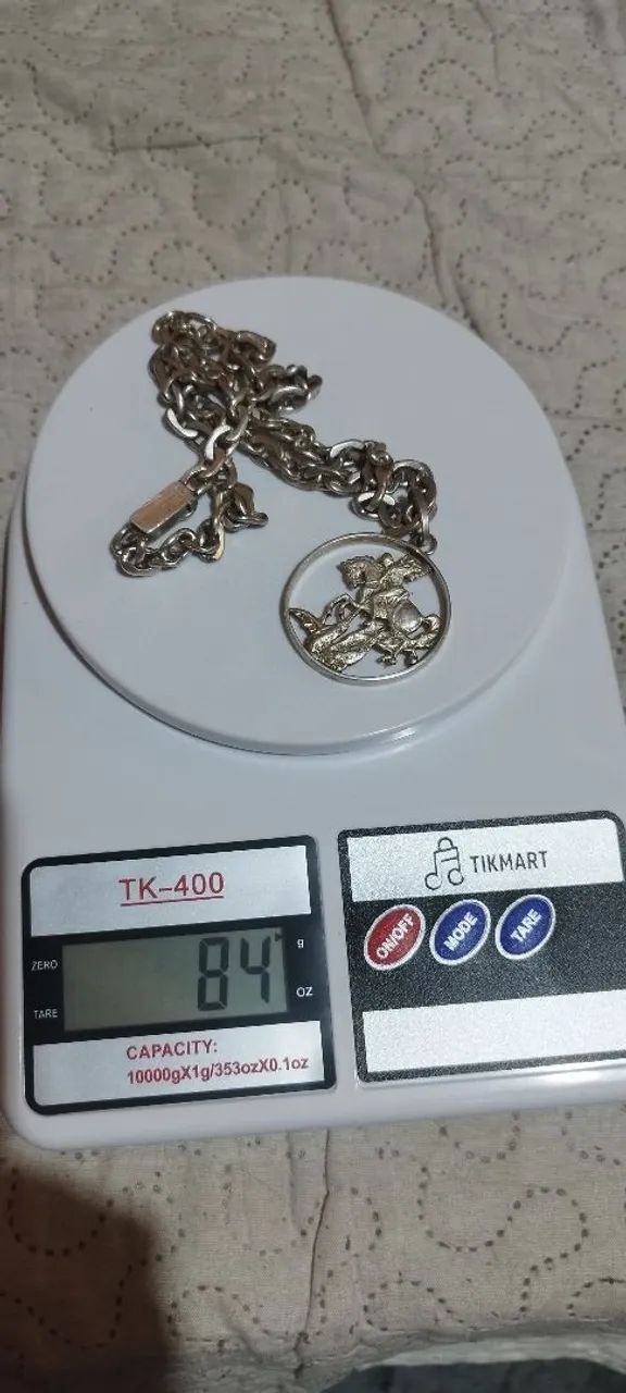 Cordão de prata 950 - Foto 2