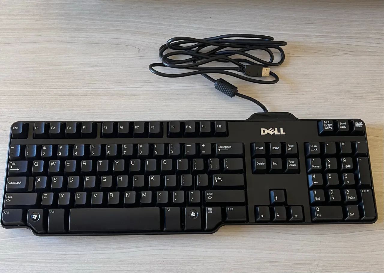 Combo teclado Dell e mouse óptico com scroll - Foto 2