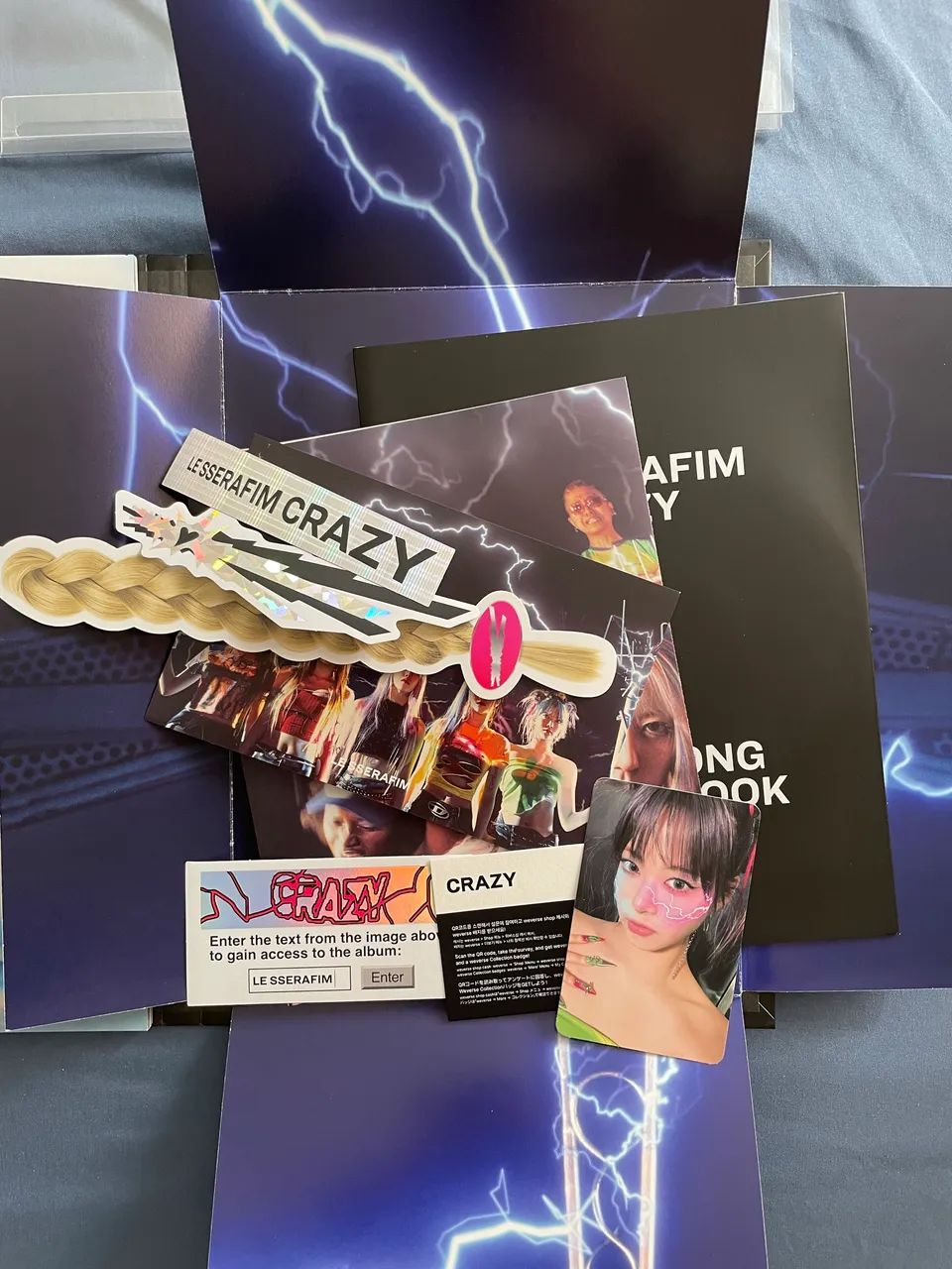 Cd Kpop Le Sserafim 4th Mini Album - Crazy Volume 1 THUNDERING CEDAR Completo - Foto 5