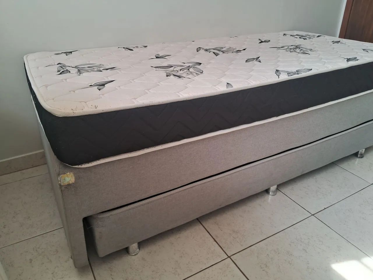 Cama Box Solteiro com Cama Auxiliar Semi-Nova com ColchãoD33!  - Foto 2