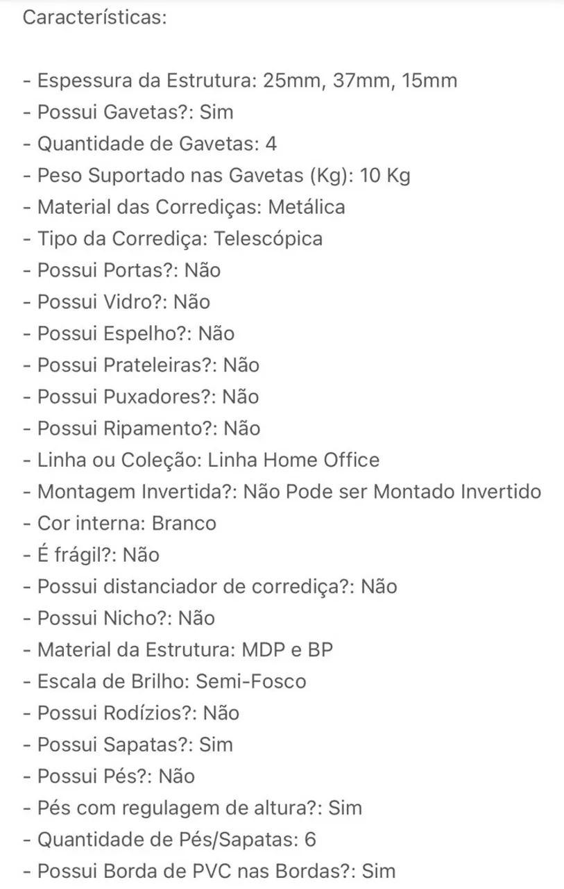 Mesa de escritório  - Foto 5
