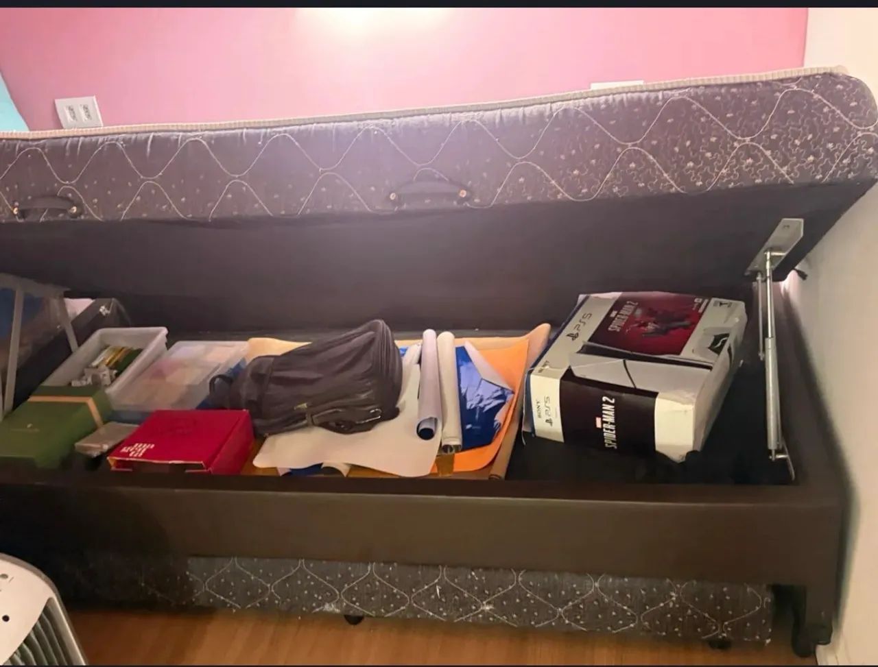 Cama solteiro com bau e cama extra - Foto 4