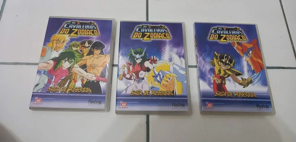 Coleção DVD Cavaleiros do Zodíaco - Saga de Poseidon - 3 Volumes