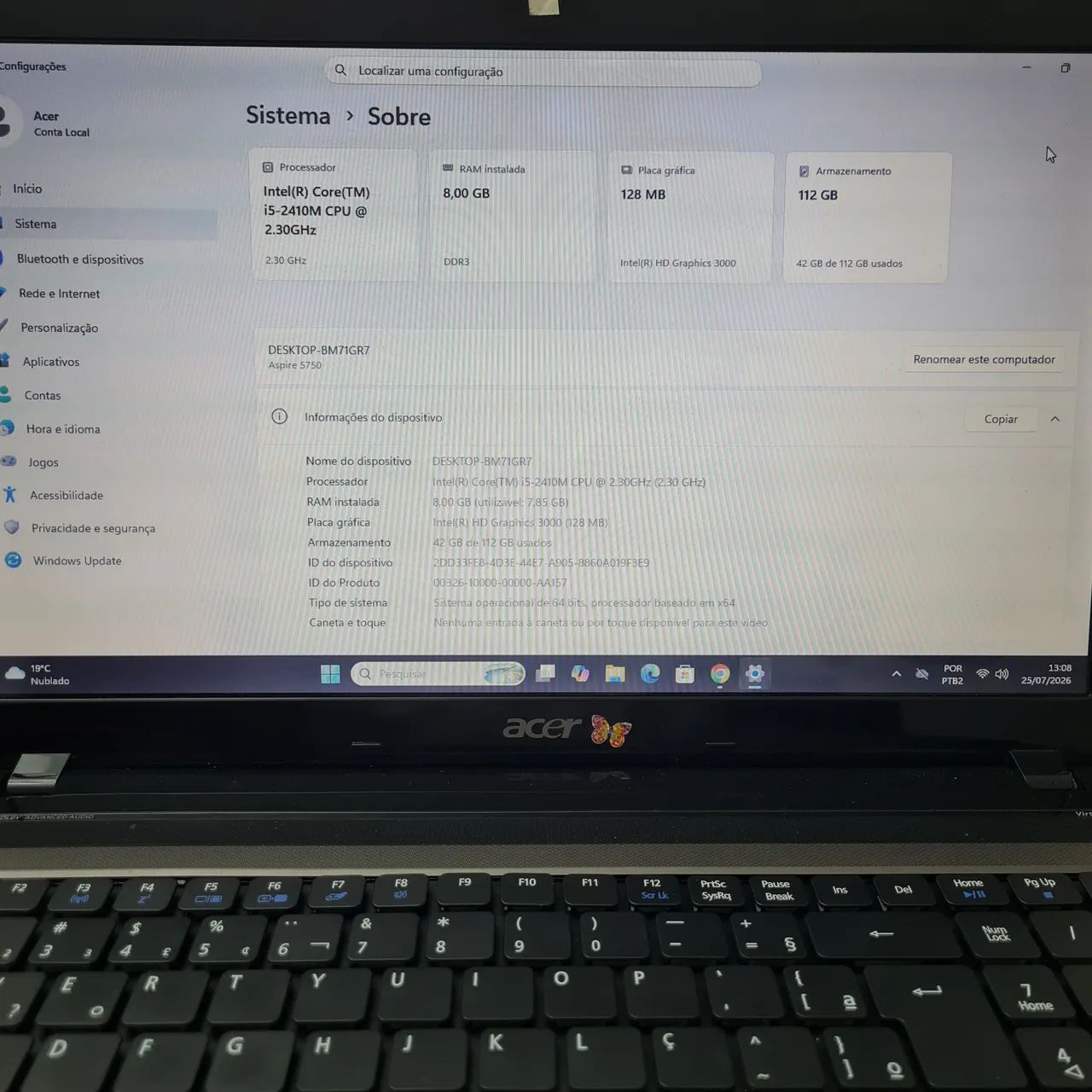 NOTBOOK ACER