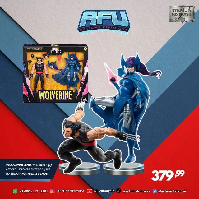 Wolverine E Psylock Marvel Legends Two Pack Hasbro  