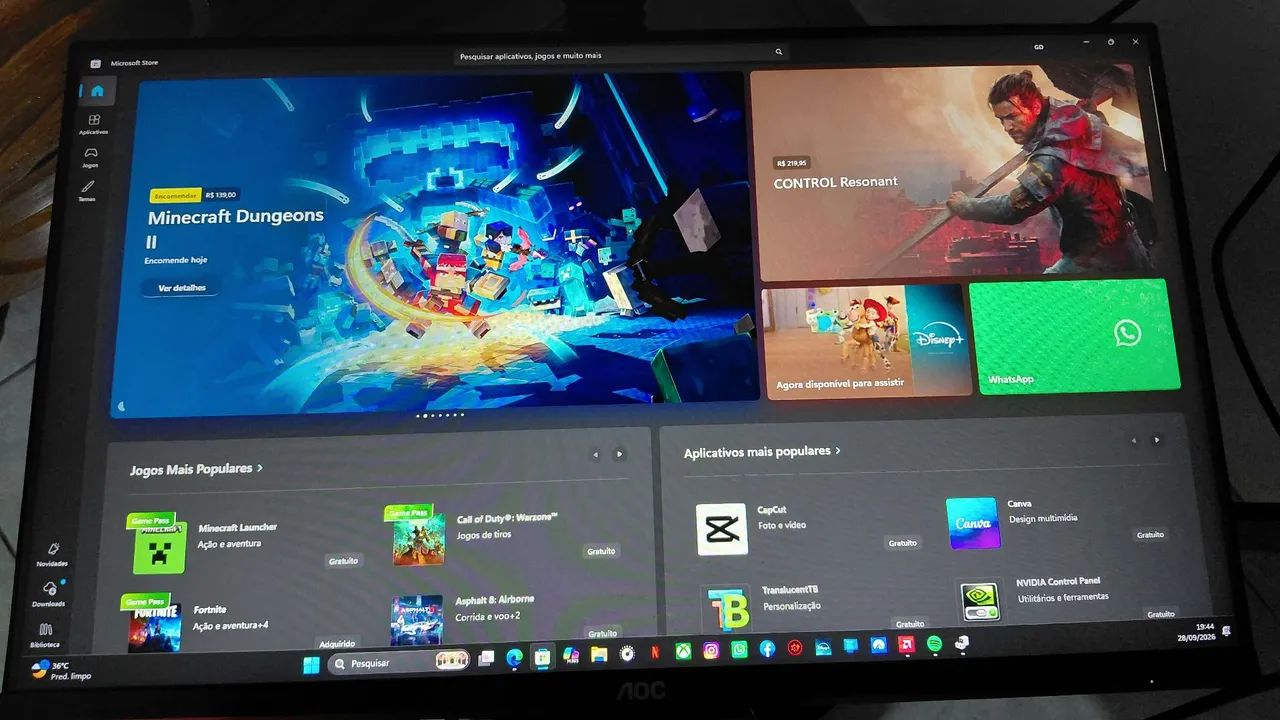 Monitor Gamer AOC 144Hz - 27Pol - Foto 3