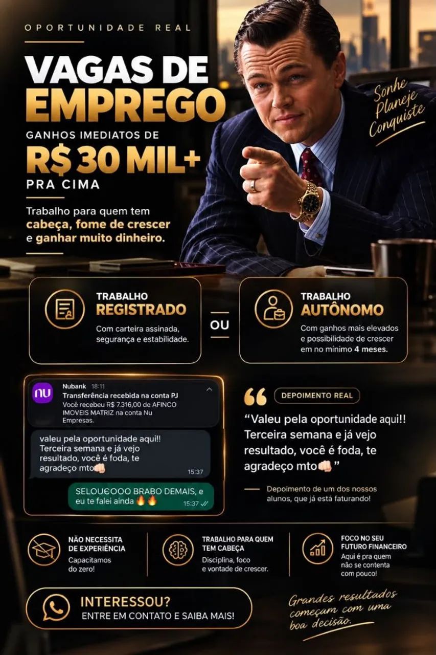 Vaga de emprego 