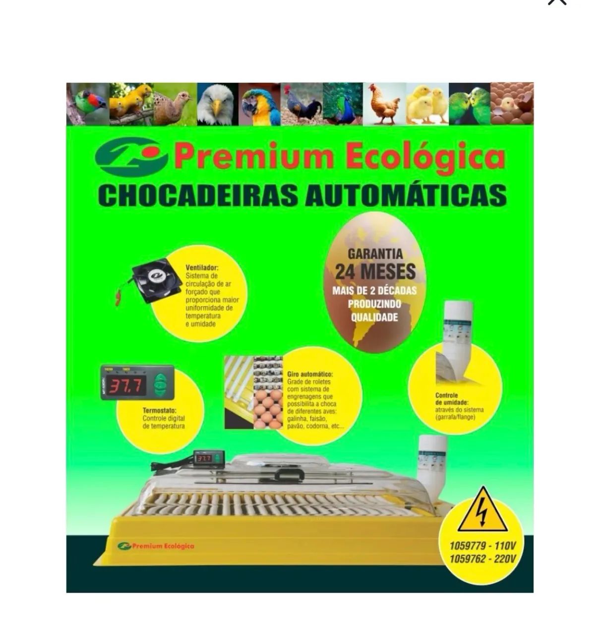 Chocadeira Premium IP130 Base em PS - Amarelo 220V  - Foto 2
