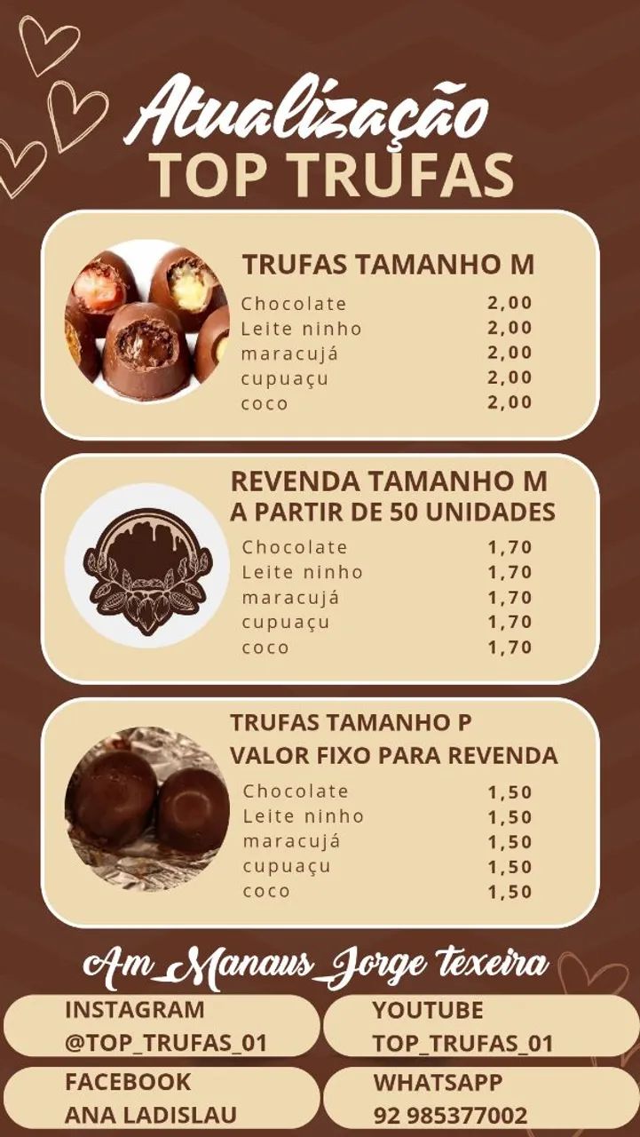 Trufas e Revendas 