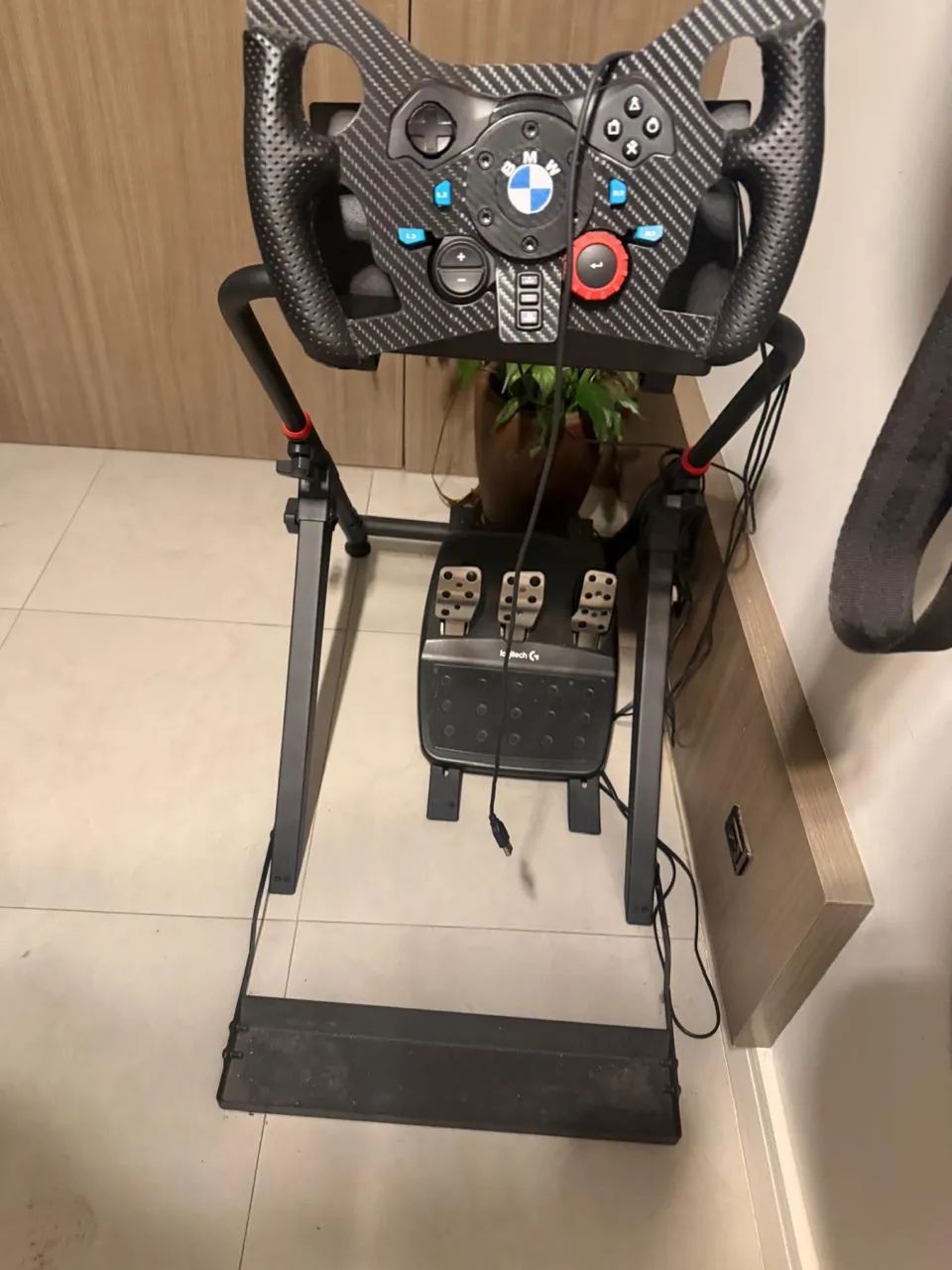 Volante logitech cockpit g29 com upgrades - Foto 2