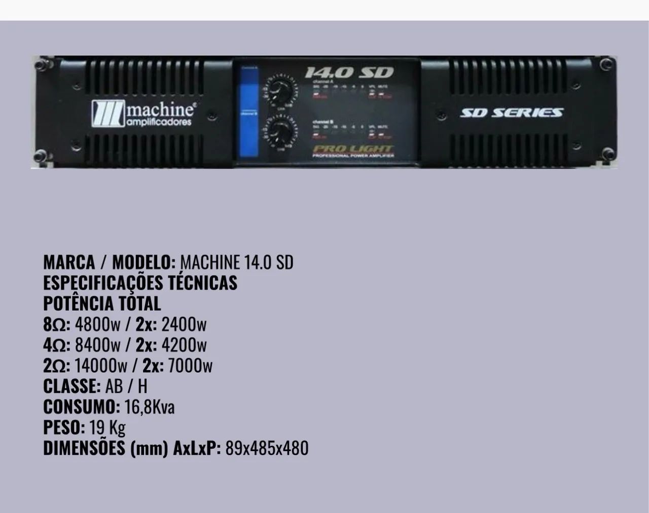 Amplificador Machine 14.0  - Foto 3