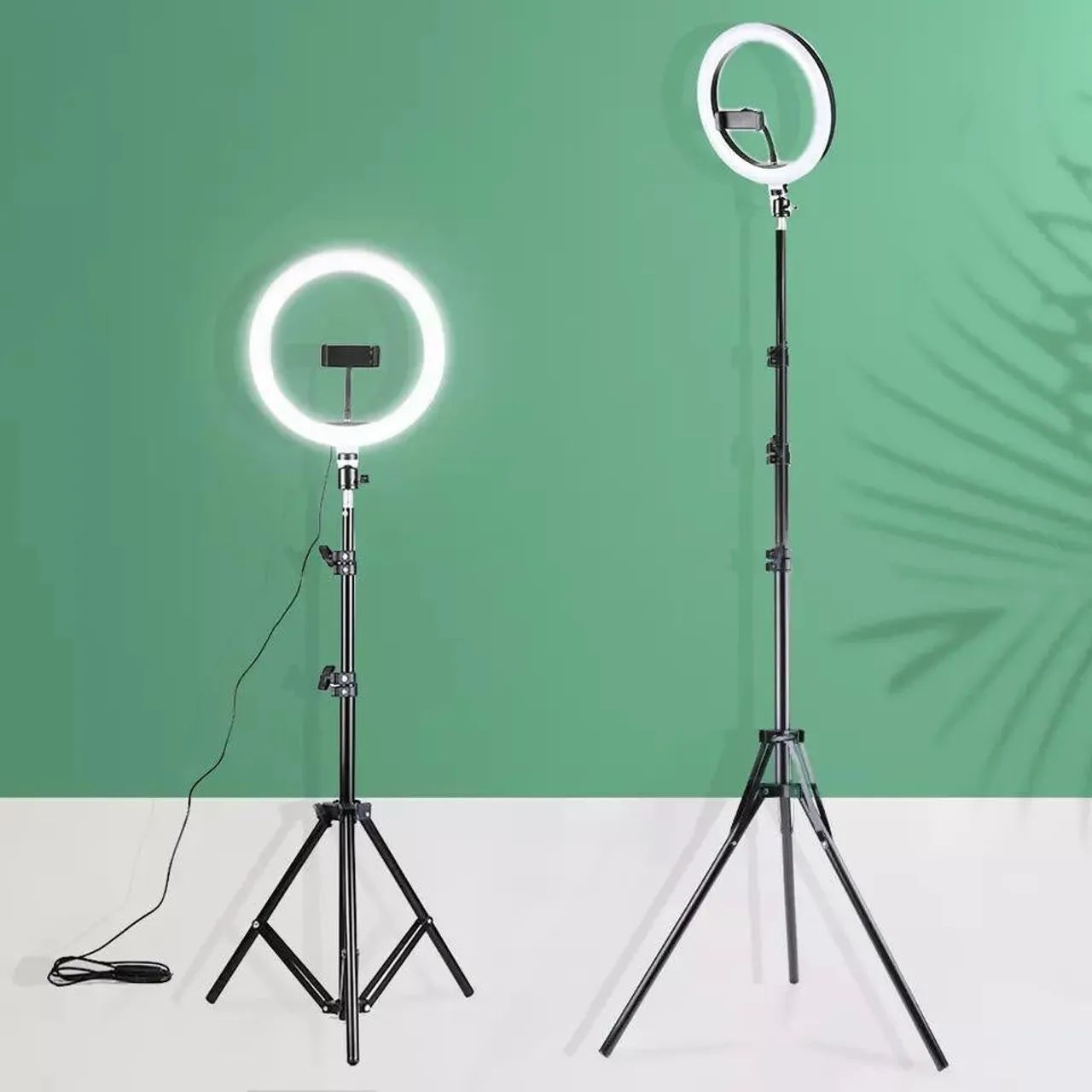 Iluminador ring led light 10 polegadas - com tripé suporte 2 metros - Foto 2