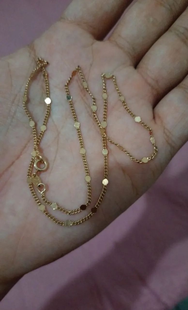 Colar banhado a ouro  - Foto 2