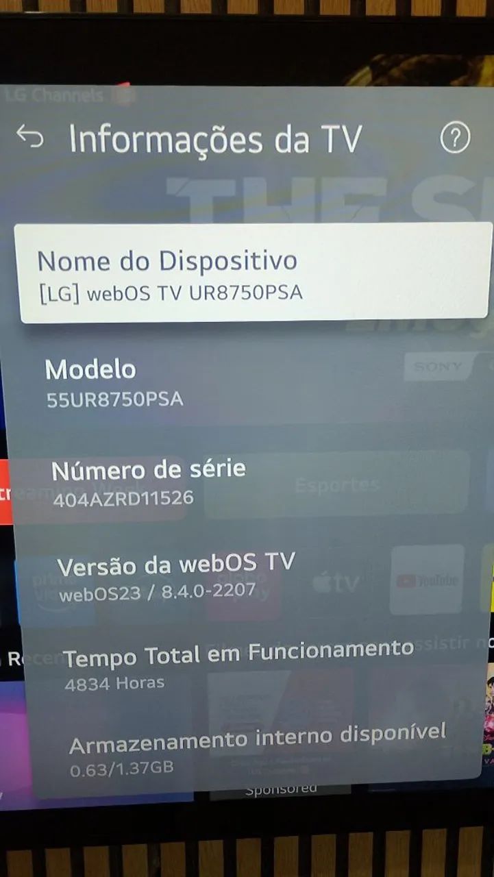 Tv Smart 55 polegadas LG - Foto 4