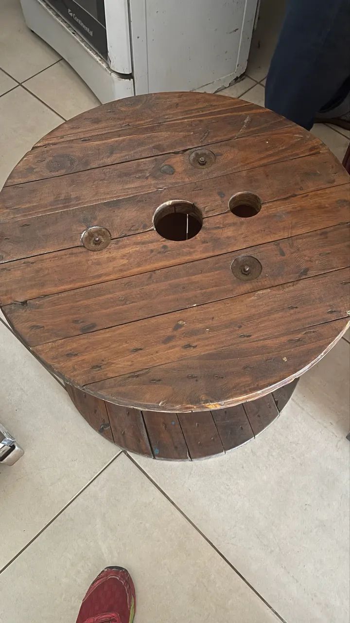 Mesinha de bobina envernizado 