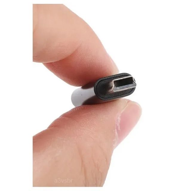 A3vsbr adaptador otg com conector tipo-c fêmea pra mini-b v3 macho  - Foto 4