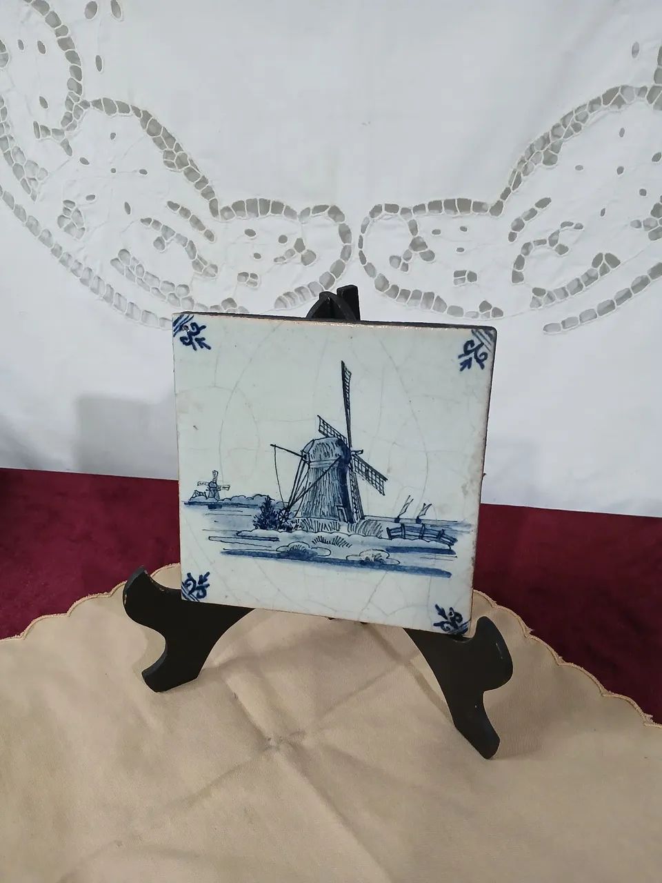 Antigo Azulejo de Cerâmica Delft  - Foto 6