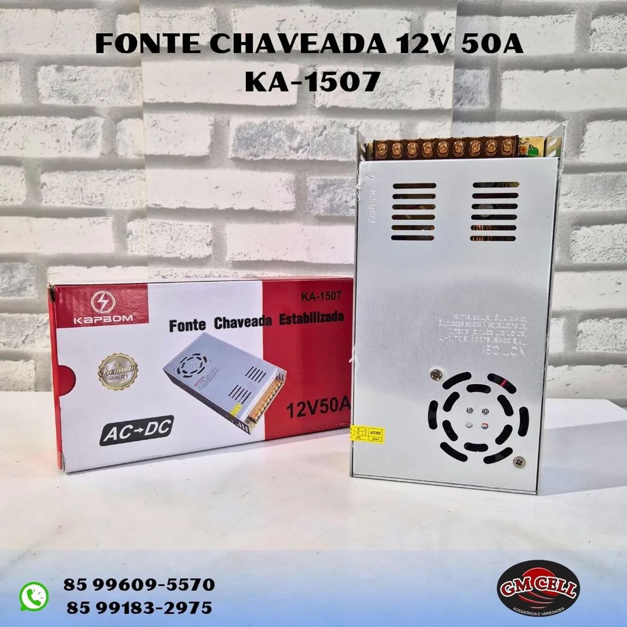 Fonte chaveada 12v 50a kapbom 