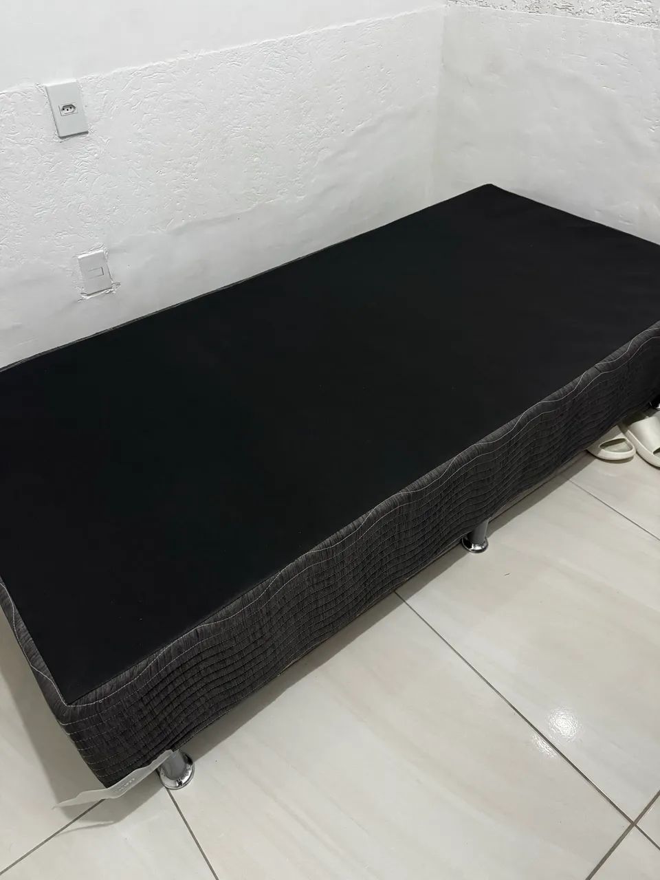 Cama solteiro box ortobom + Colchão 