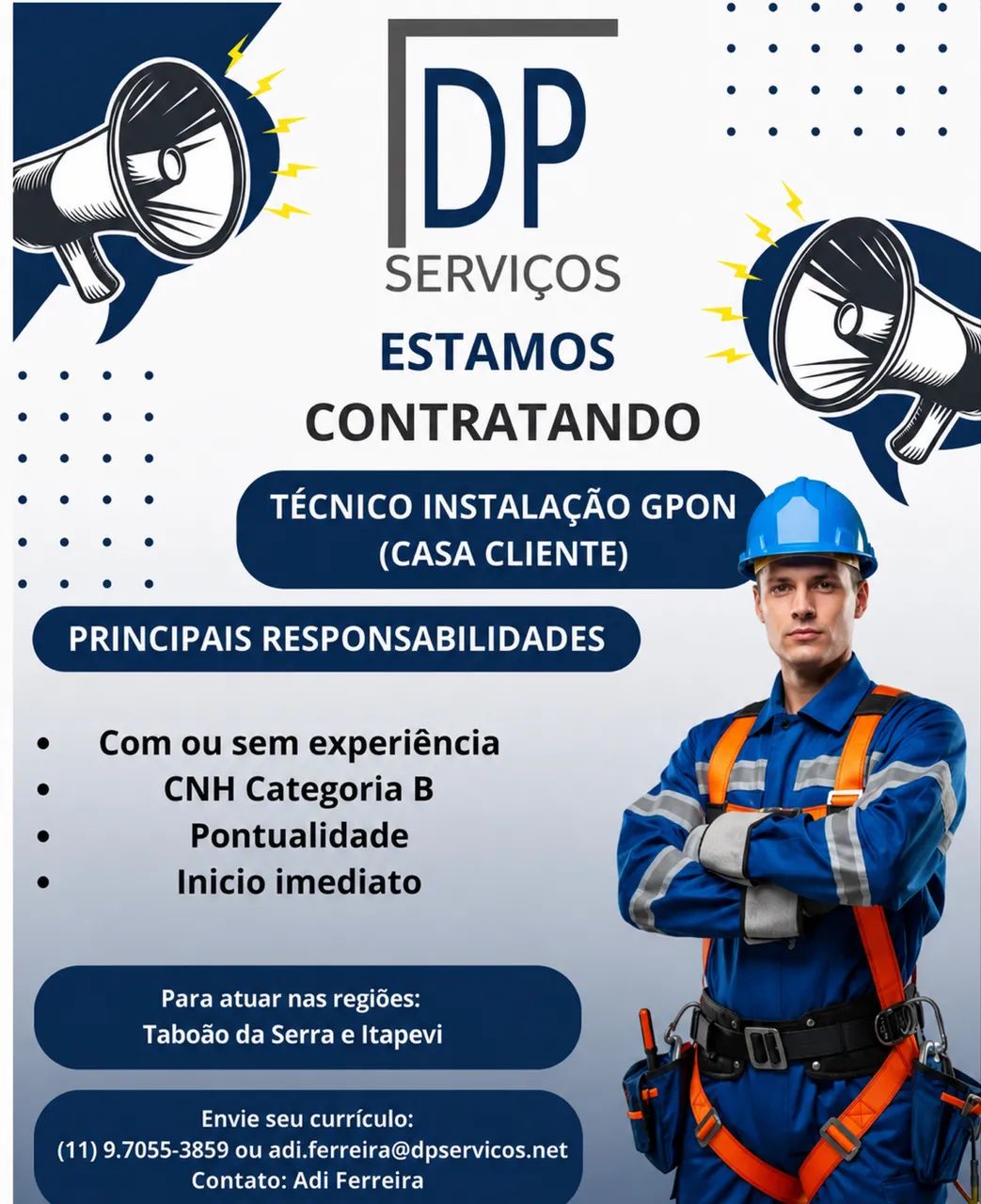 Contratação imediata 