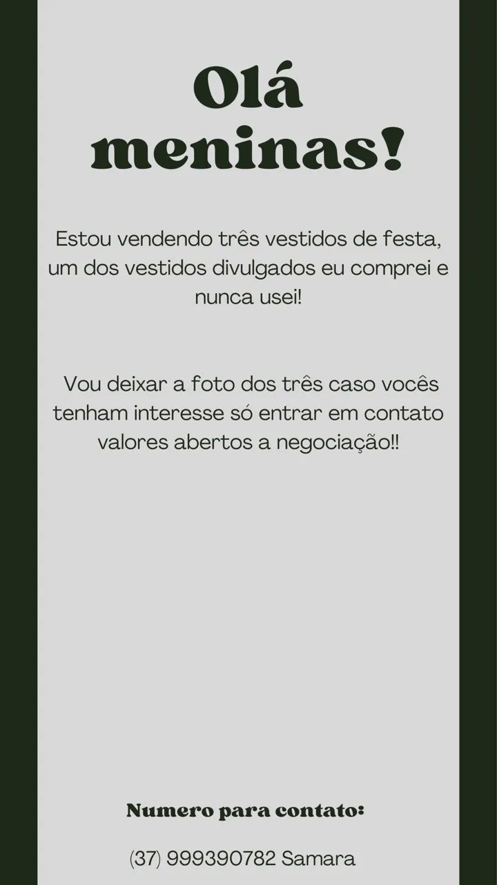 Vestidos de festa 