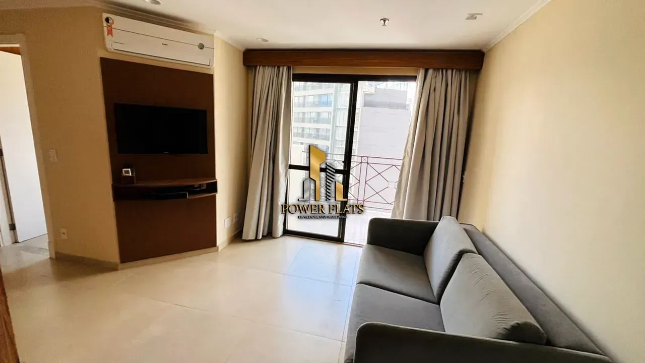 Flat mobiliado 66m² 2 dormitórios suíte varanda 1 vaga Long Stay World Class Vila Olímpia - Foto 4