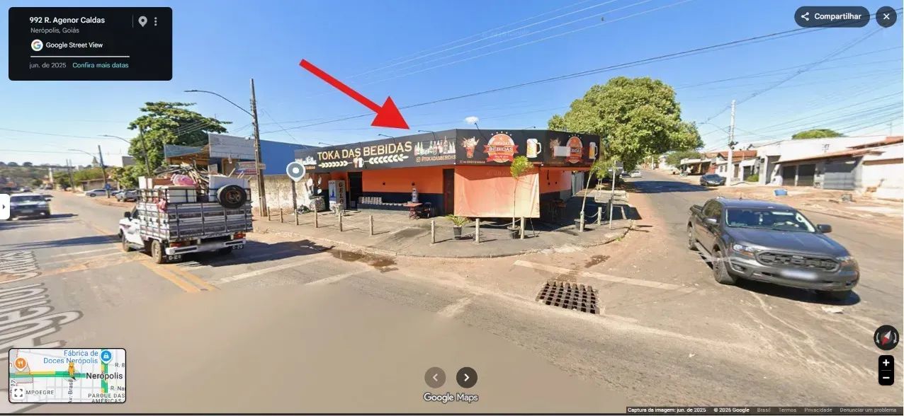 Vendo ponto comercial de esquina em Nerópolis saída para Nova Veneza - Foto 4