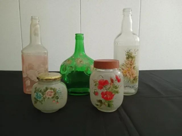 Vidros pintados para decoração
