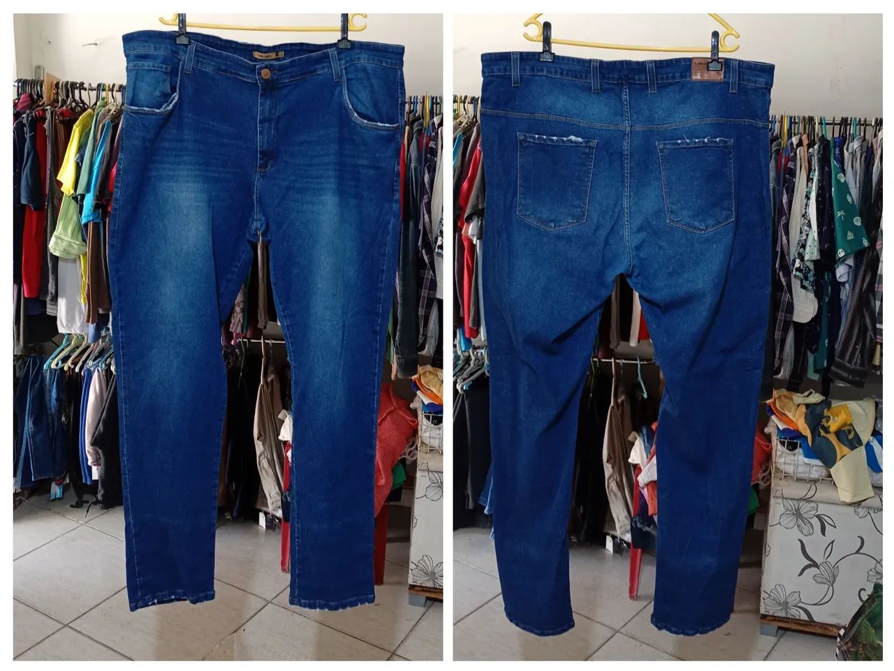 Usada Calça jeans c elastano Tam 58