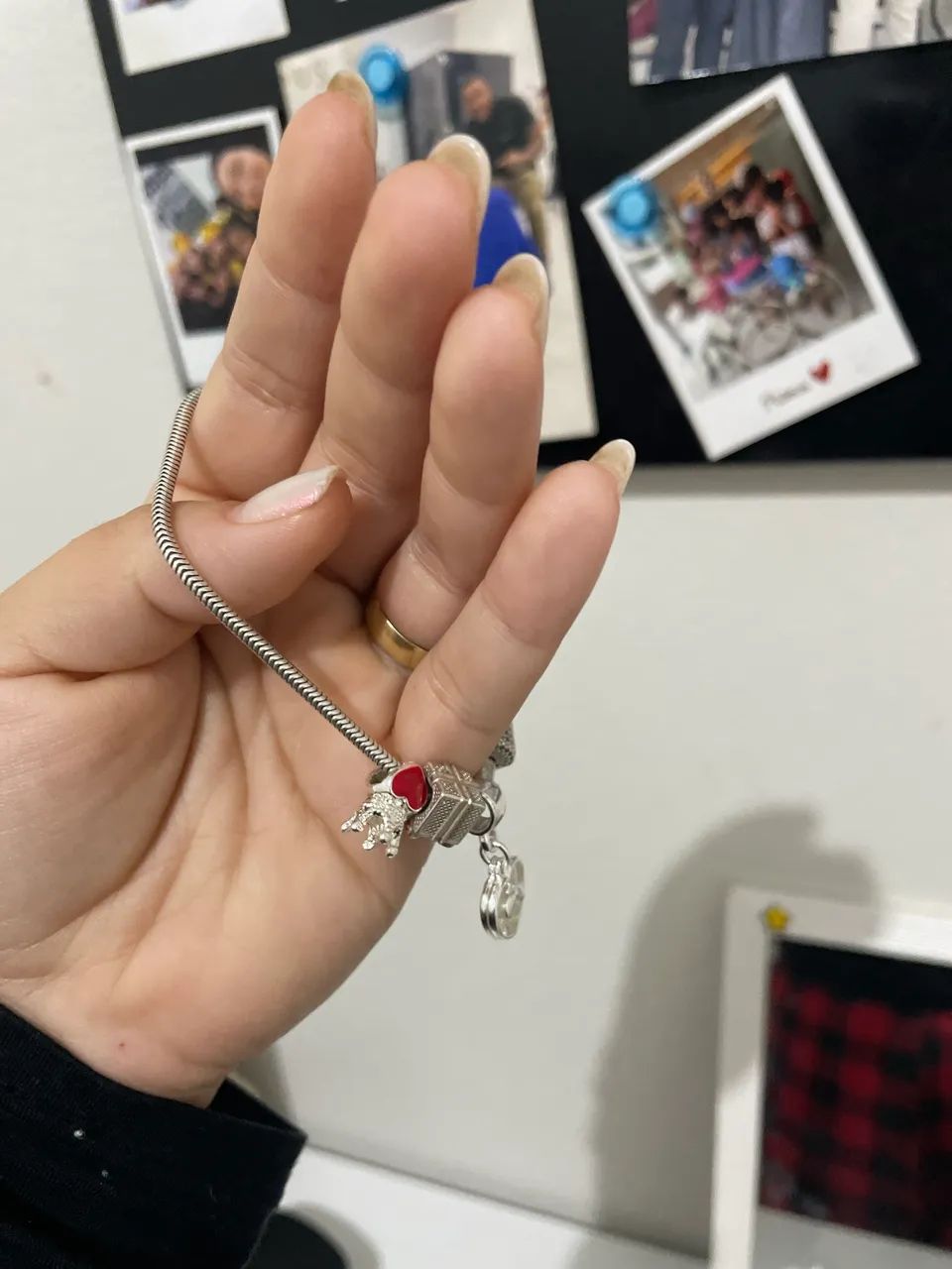 Pulseira prata berloques (charms), tipo Pandora - Foto 3