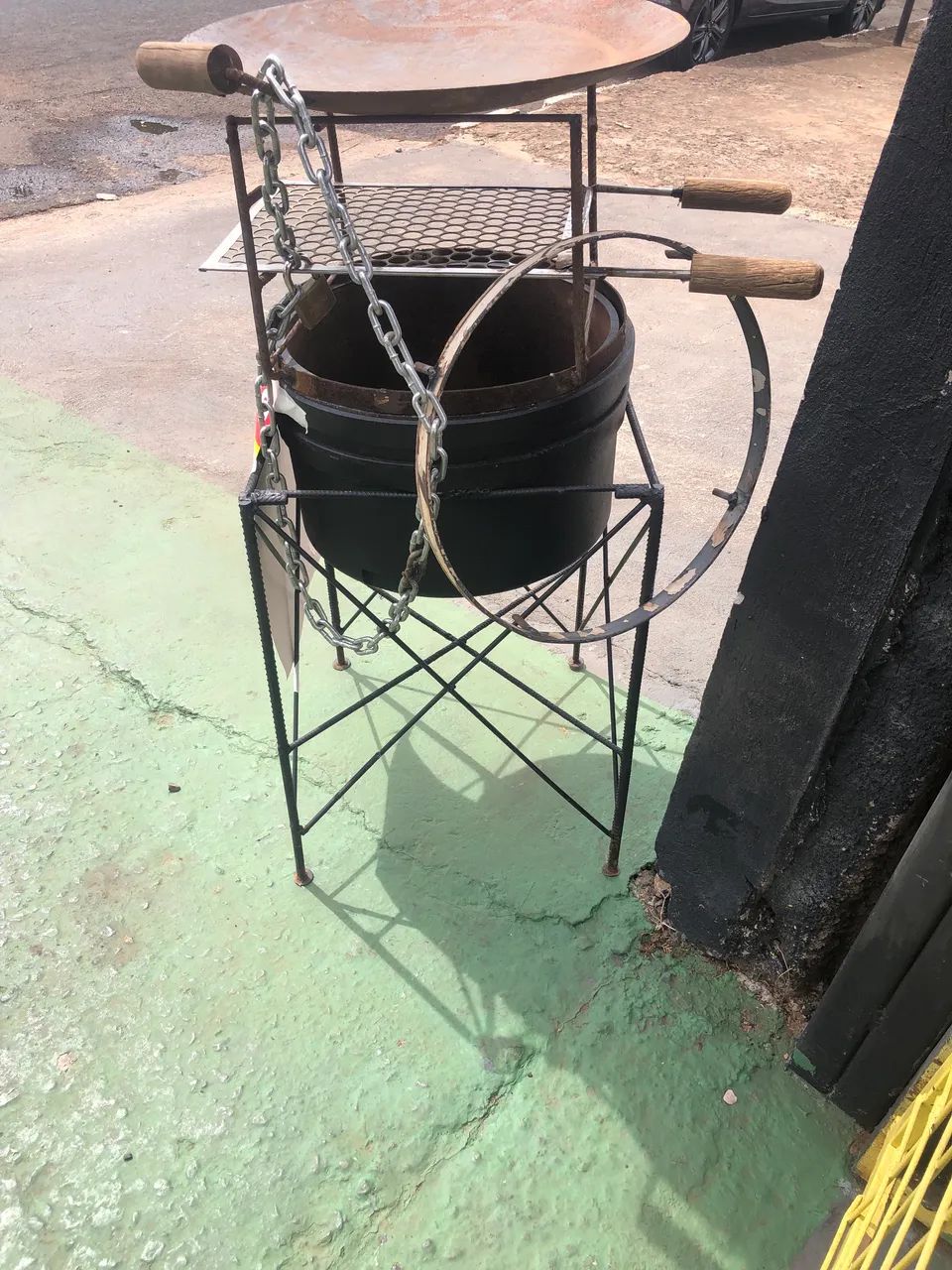 Churrasqueira campana completa com disco arado - Foto 2
