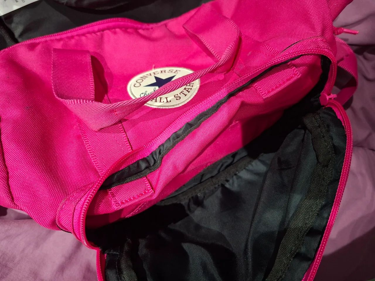 Mochila Converse Square Rosa  - Foto 5